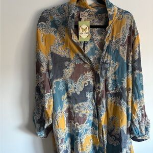 Como Vintage Multicolor Paisley Blouse